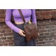 Malaga Small Brown Clasp Purse Bag